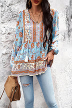 All In Boho Print Long Sleeve Top