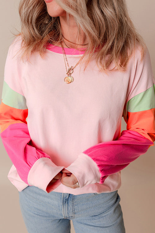 Polished on Repeat Pink Long Sleeve Top