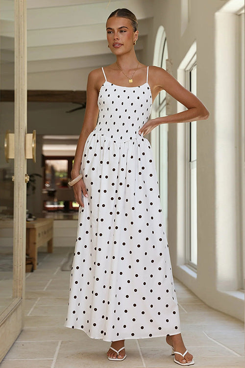 In My Reveries Polka Dots Maxi Dress