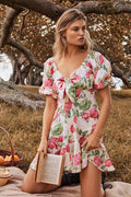 Enduring Romance Rose Print Mini Dress