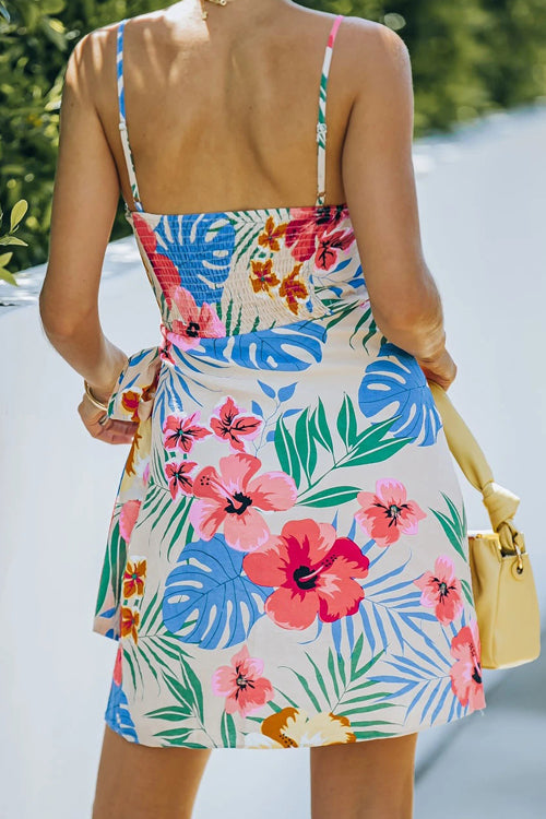 Post-Bloom Charm Floral Print Mini Dress