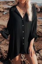 Embrace The Sun Button Down Tunic Top