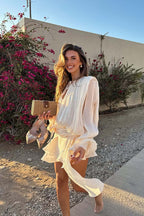 Mesmerize Me Layered Long Sleeve Mini Dress