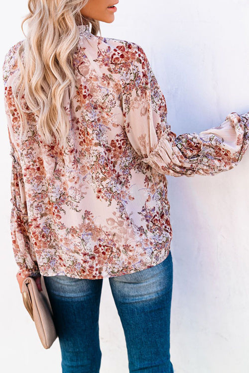 More Delightful Than Ever Printed Smocked Top
