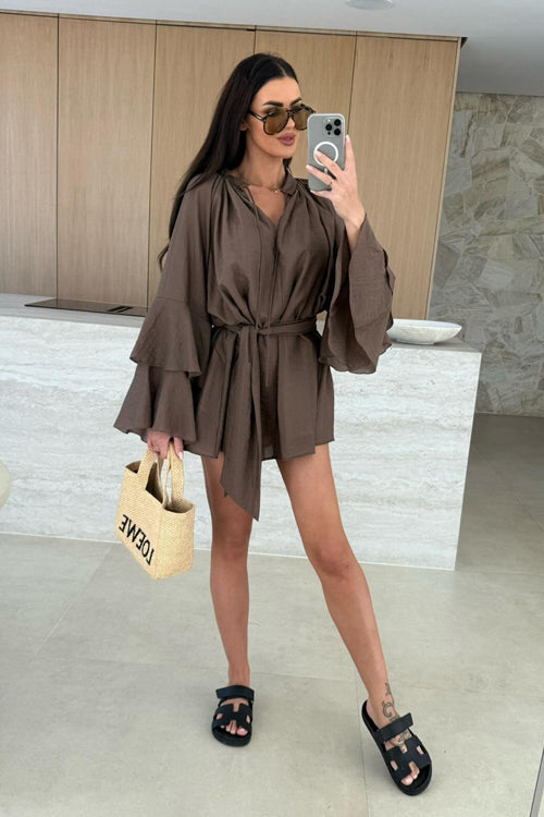 Admirably Polished Flare Mini Dress