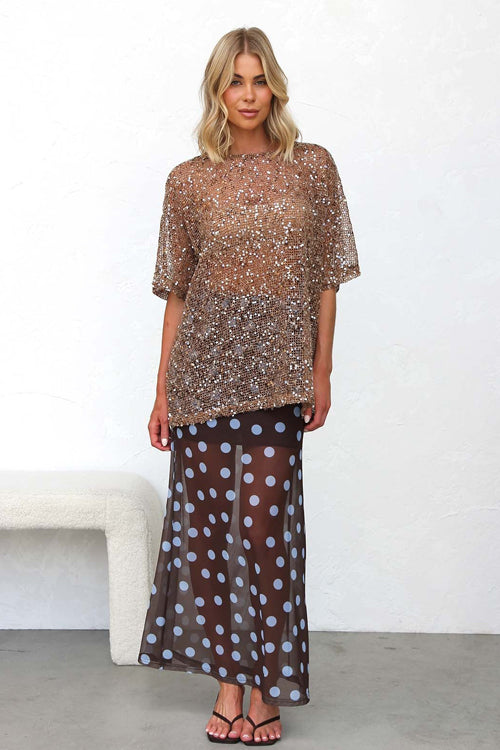 Subtle Charm Chiffon Maxi Skirt