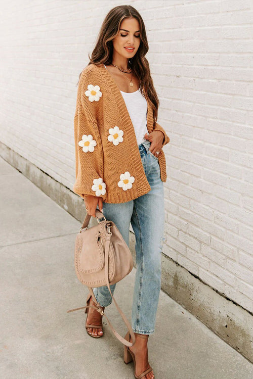 Simple Affection Daisy Oversized Knit Cardigan