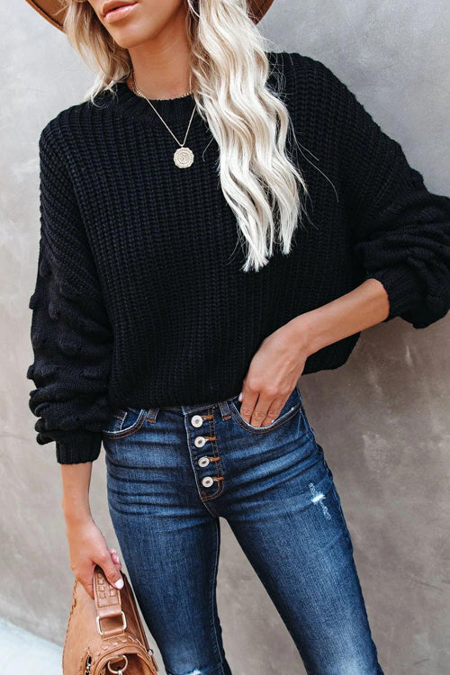 Cozy Charmer Mock Neck Knit Sweater