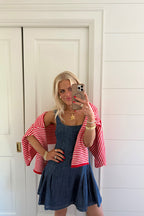 Attractively Cozy Soft Striped Knit Cardigan