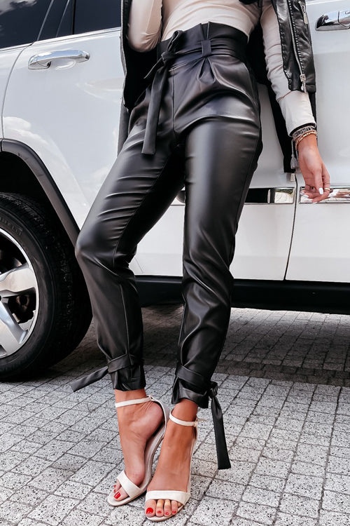 Golden Glow Within Leather Skinny