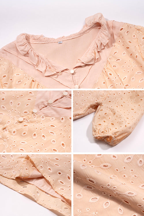Ready For Today Lace Short Sleeve Top