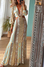 Silvana Printed Backless Mini Dress