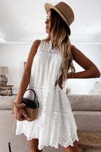 Make It Known Lace Crochet Mini Dress