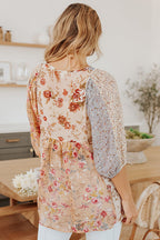 Instant Attraction Floral Print Long Sleeve Top