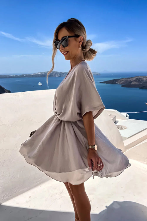 Day Of Love Story OL Wrap Mini Dress