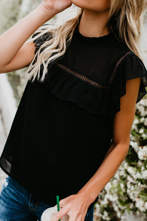 Naturally Radiant Ruffled Short Sleeve Top