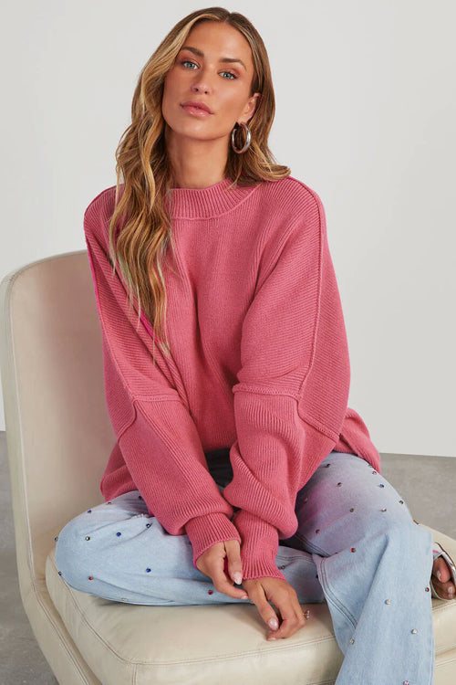 Call On Me Long Sleeve Knit Sweater