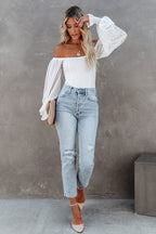 Polished Scene Swiss Dot Ribbed Bodysuit