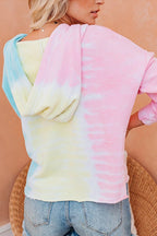 Carefree Lifestyle Tie-Dye Hoodie Top
