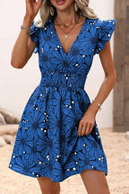 Mood Like Affection Printed Flare Mini Dress