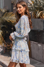 Affection is Life Ruffled Printed Mini Dress