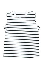 Mood Effortless Striped Sleeveless Tank Top