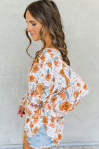 Keep Close Printed Long Sleeve Top