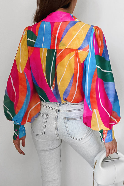 Sunlit Side Of Life Floral Print Long Sleeve Top - 9 Colors