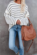 Wonder And Charm Striped Knit Sweater