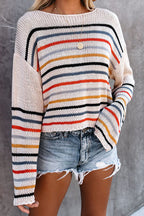 Rainbow Muse Striped Knit Sweater