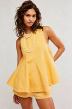 Irresistible Days Medium Wash Denim Sleeveless Set