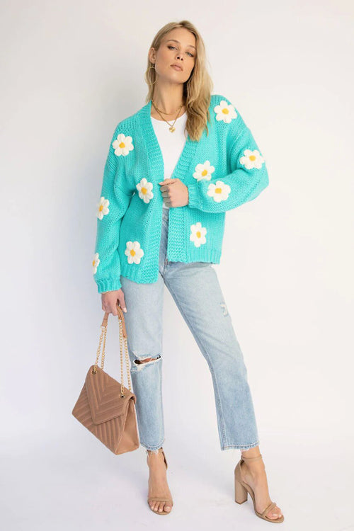 Simple Affection Daisy Oversized Knit Cardigan