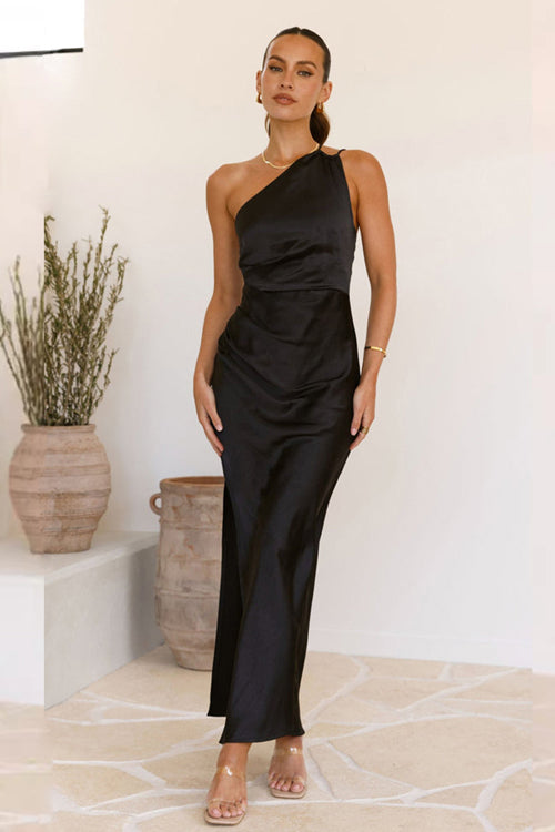 Neila One Shoulder Stain Maxi Dress