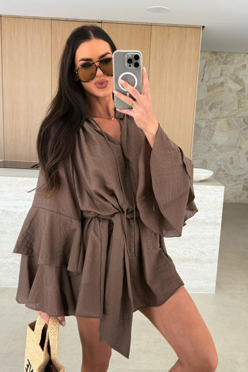 Admirably Polished Flare Mini Dress