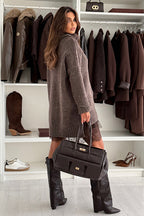 Coziest Crush High Neck Knit Dress -3 Colors