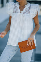 Your Time To Shine Chiffon Short Sleeve Top