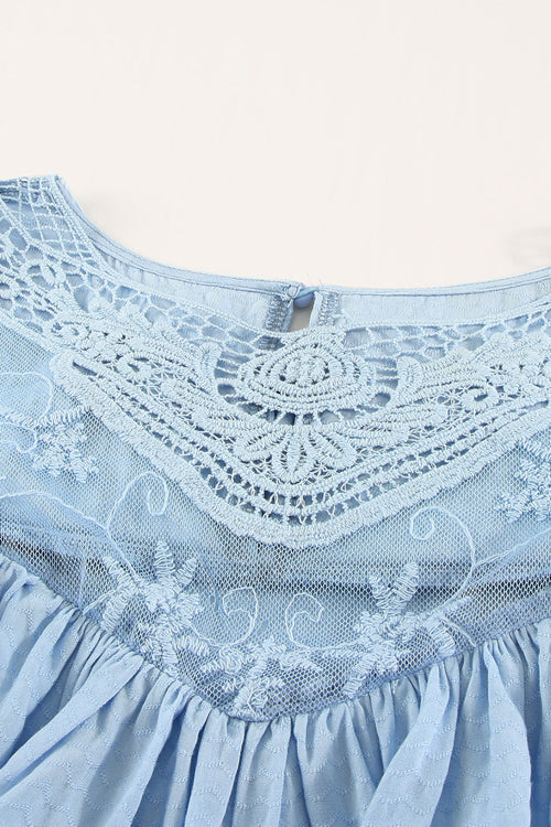 Lazy Days Mood Lace Embroidered Top
