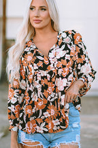 Hello Radiant Print Long Sleeve Top