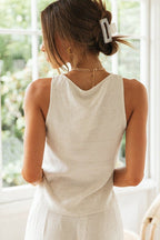 Made For You Sleeveless Cotton Suit