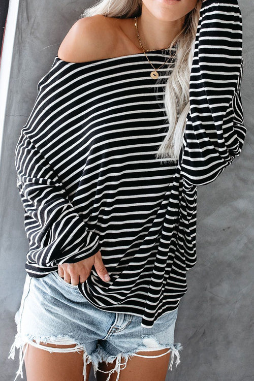 Forever Charming Stiped Casual Knit Top