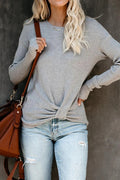 Cozy Attitude Cross-Front Knit Top