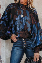 Delightful Side Printed Statement Sleeve Top