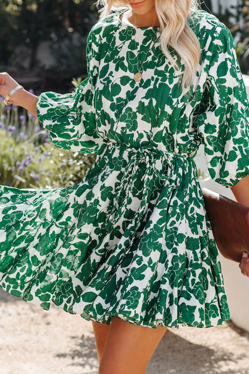 Blossoming Charmer Printed Mini Dress
