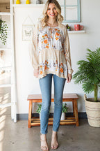 Until We Meet Print Long Sleeve Top