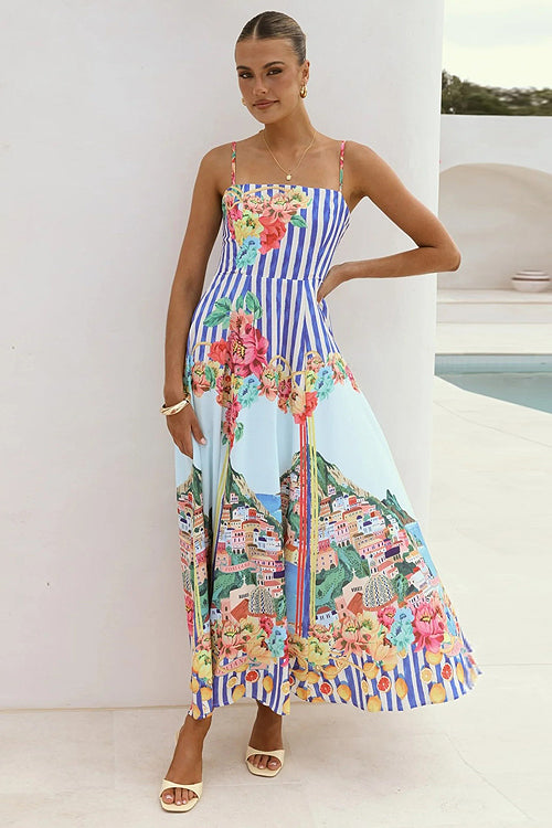 My Romantic Tale Printed Maxi Dress