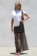 Subtle Charm Chiffon Maxi Skirt