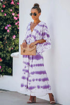 Unforgettable Tie-Dye Button Up Maxi Dress