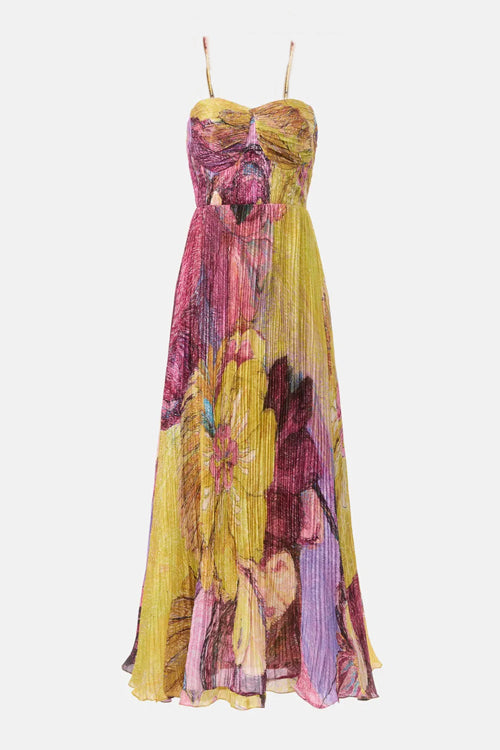 Still the One Pleated Sleeveless Maxi Dress