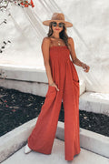 Feel Your Affection Spaghetti Pocket Jumpsuit