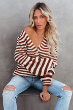 Afternoon Reverie Striped Knit Cardigan